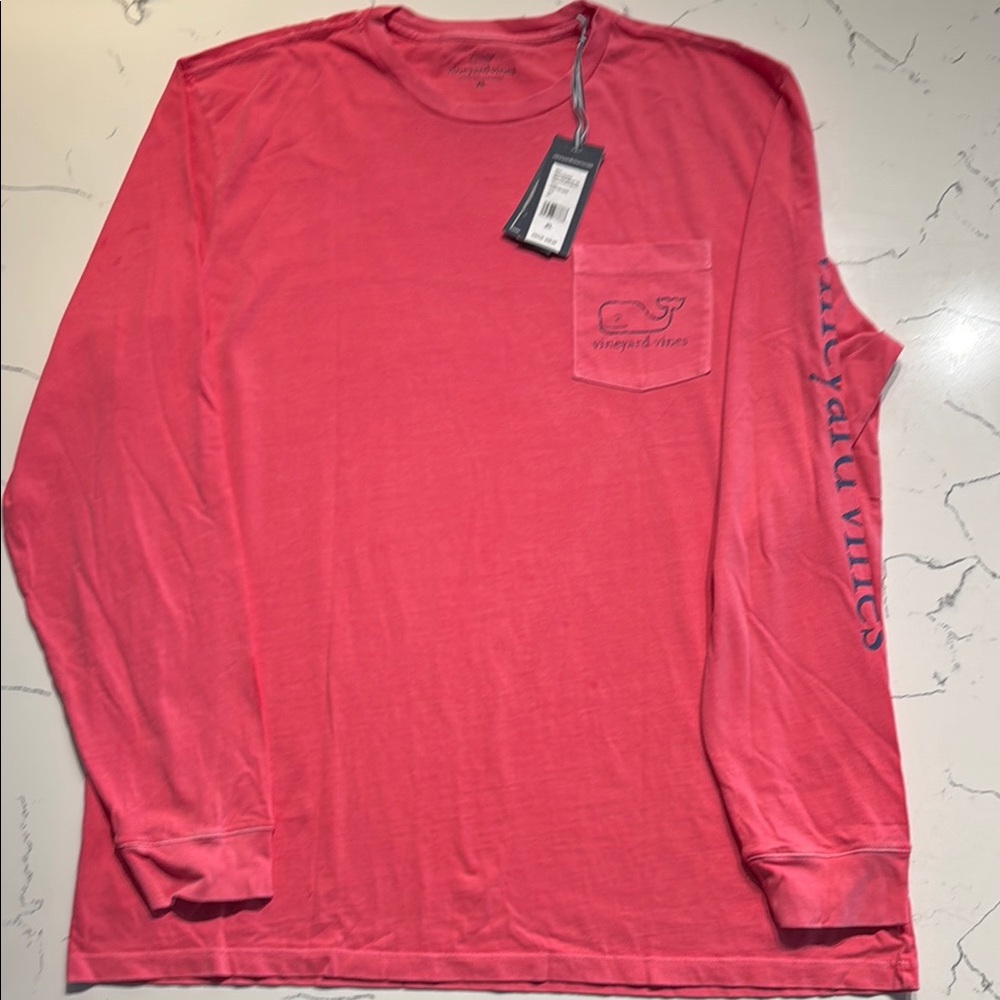 Vineyard Vines Nantucket Red Long Sleeve Tee